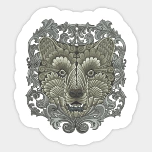 Masked Bear Sticker